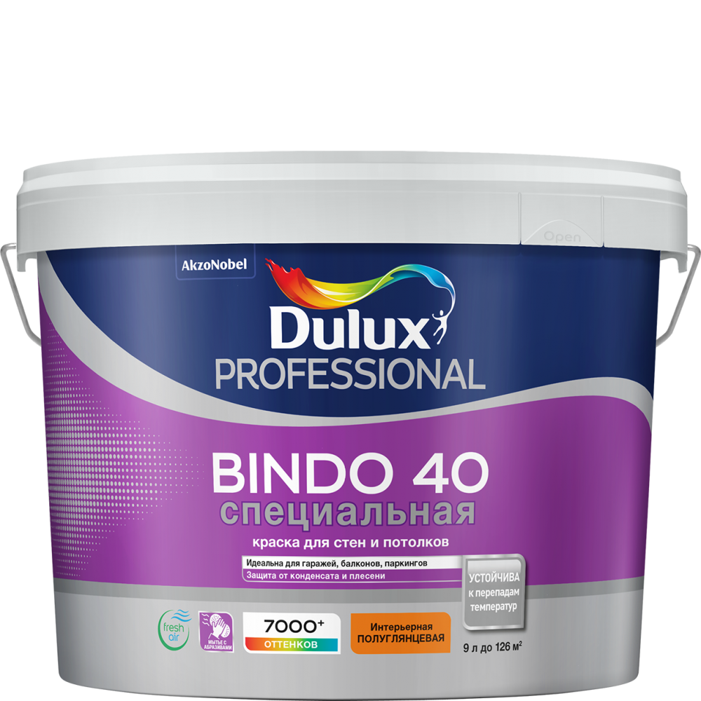 Dulux Bindo 40 / Дулюкс Биндо 40 Полуглянцевая латексная краска 