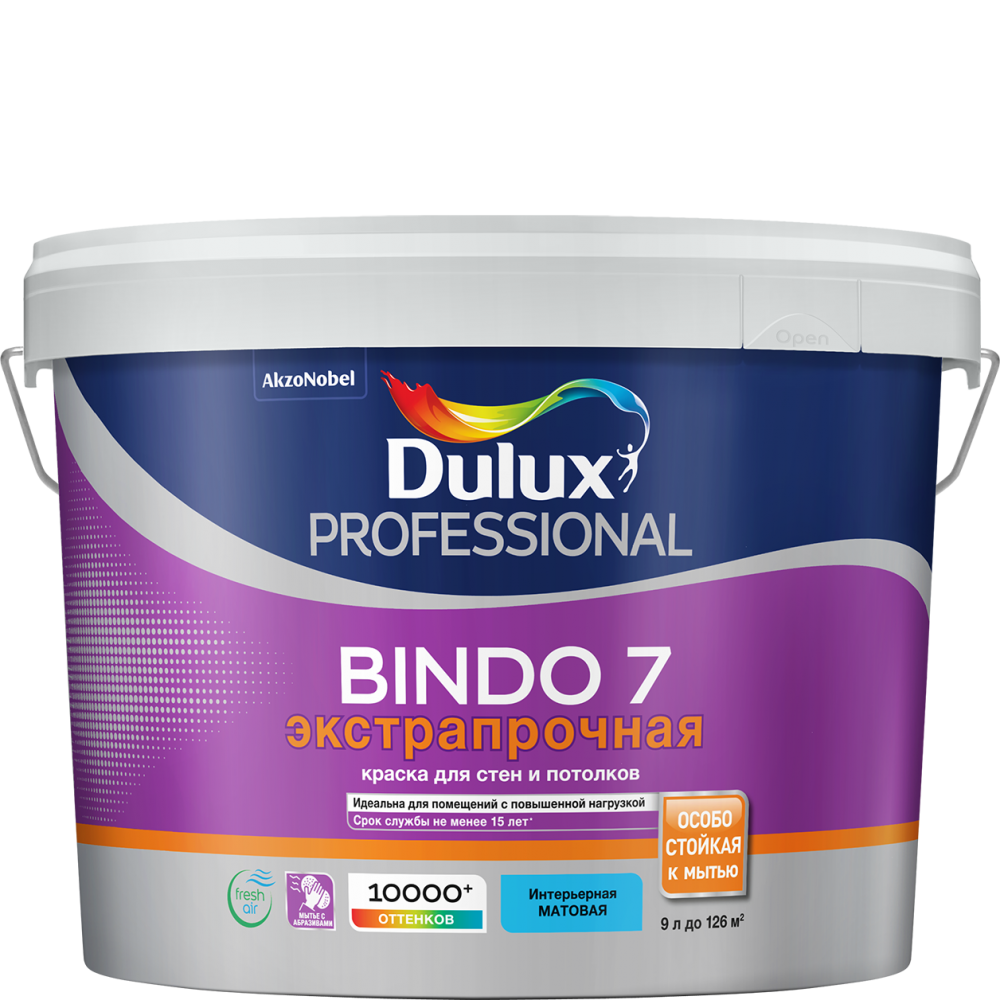 Dulux Bindo 7 / Дулюкс Биндо 7 краска для стен и потолков